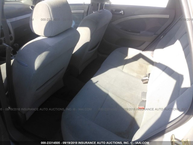 KL5JJ86Z26K263387 - 2006 SUZUKI FORENZA PREMIUM SILVER photo 8