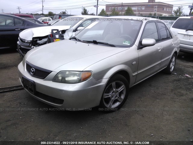 JM1BJ226630157765 - 2003 MAZDA PROTEGE DX/LX/ES BEIGE photo 2