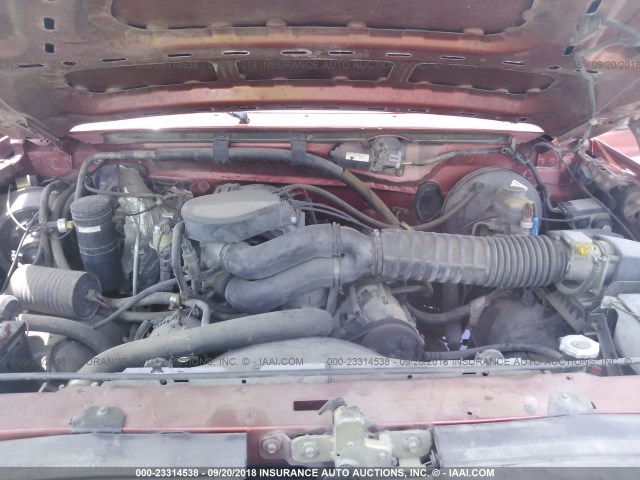 1FTEX15N0SKA88163 - 1995 FORD F150 Turuncu fotoğraf 10