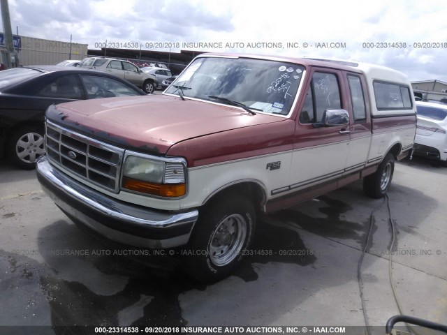 1FTEX15N0SKA88163 - 1995 FORD F150 Turuncu fotoğraf 2