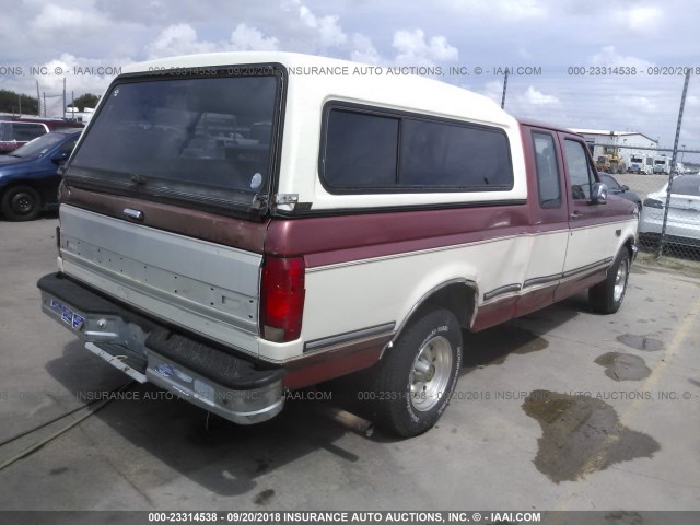 1FTEX15N0SKA88163 - 1995 FORD F150 Turuncu fotoğraf 4