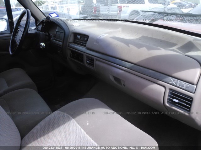 1FTEX15N0SKA88163 - 1995 FORD F150 Turuncu fotoğraf 5