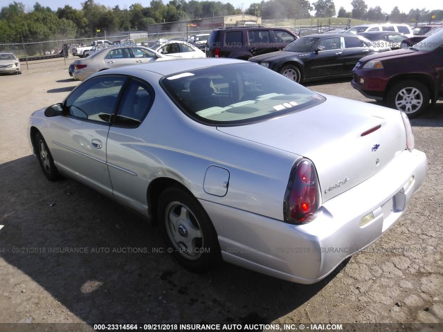 2G1WW12E349288611 - 2004 CHEVROLET MONTE CARLO LS ვერცხლისფერი ფოტო 3