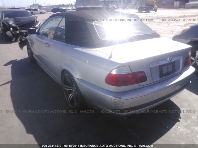 WBABW33484PL31930 - 2004 BMW 325 CI SILVER photo 3