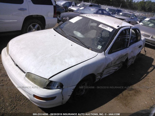 1Y1SK5262TZ018366 - 1996 GEO PRIZM LSI WHITE photo 2