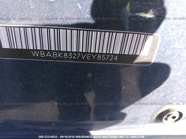 WBABK8327VEY85724 - 1997 BMW 328 IC AUTOMATIC BLUE photo 9