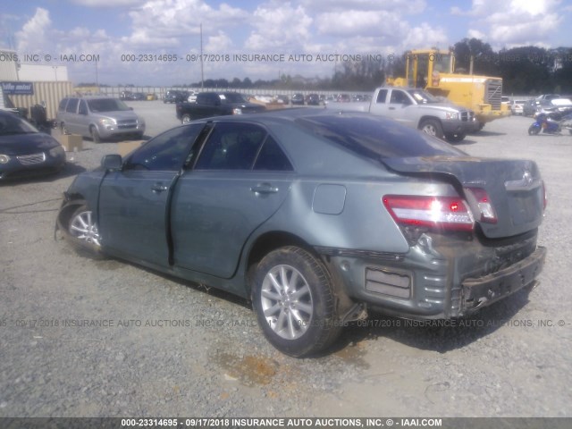 4T1BK3EK4BU629069 - 2011 TOYOTA CAMRY SE/LE/XLE 绿色 照片 3