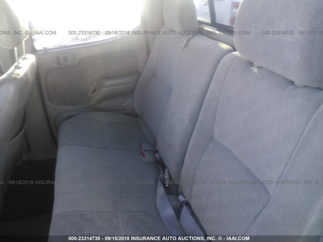 5TEGN92N14Z369985 - 2004 TOYOTA TACOMA DOUBLE CAB PRERUNNER SILVER photo 8