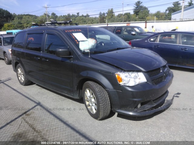 2C4RDGEG1CR366554 - 2012 DODGE GRAND CARAVAN R/T GRAY photo 1