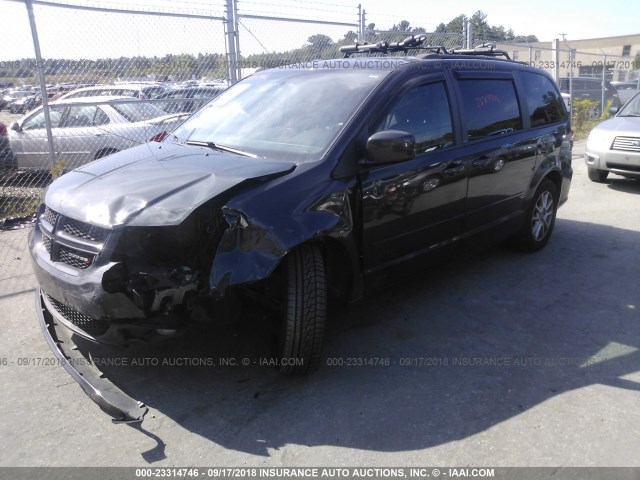 2C4RDGEG1CR366554 - 2012 DODGE GRAND CARAVAN R/T GRAY photo 2