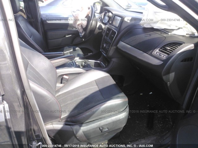 2C4RDGEG1CR366554 - 2012 DODGE GRAND CARAVAN R/T GRAY photo 5