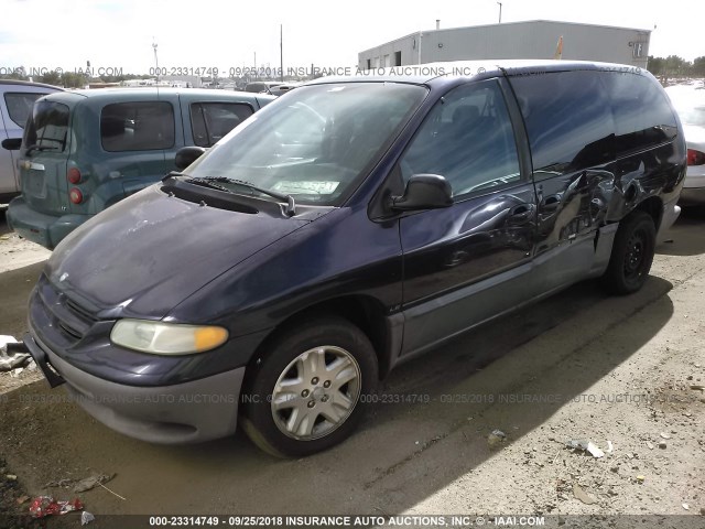 1B4GP54L6VB316720 - 1997 DODGE GRAND CARAVAN LE/ES Dark Blue photo 2