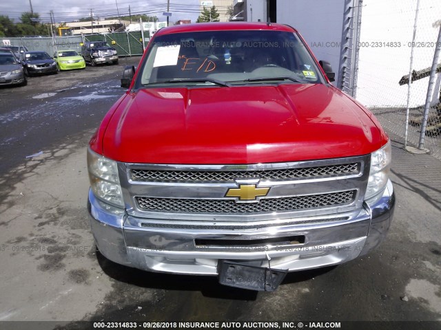 1GCRCREA8CZ311518 - 2012 CHEVROLET SILVERADO C1500  LS RED photo 6