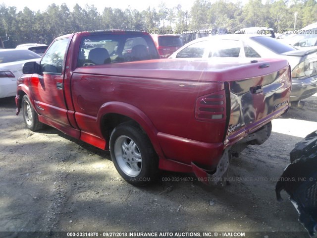 1GCCS14W618117824 - 2001 CHEVROLET S TRUCK S10 RED photo 3