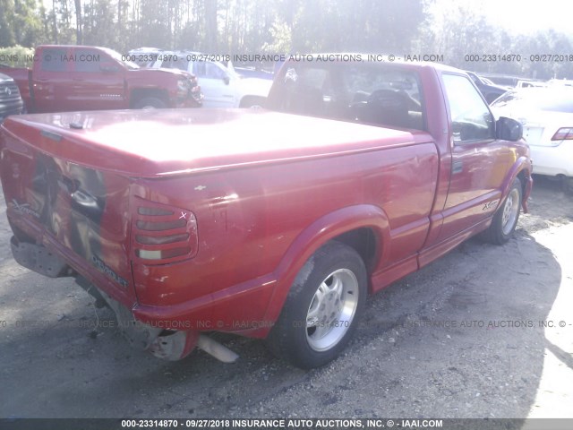 1GCCS14W618117824 - 2001 CHEVROLET S TRUCK S10 RED photo 4