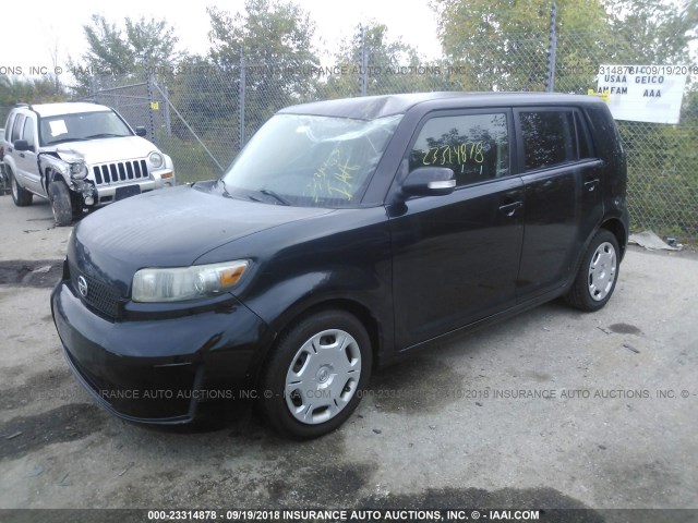 JTLKE50E581029085 - 2008 TOYOTA SCION XB Negro foto 2