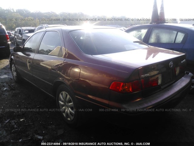 4T1BG28K61U841607 - 2001 TOYOTA CAMRY CE/LE/XLE 栗色 照片 3