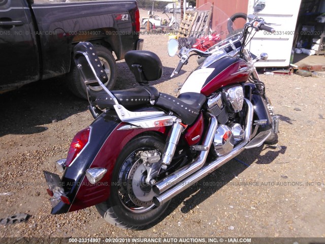 1HFSC49L84A201445 - 2004 HONDA VTX1800 S2 BURGUNDY photo 4