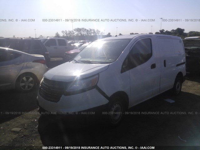 3N63M0ZN4GK691274 - 2016 CHEVROLET CITY EXPRESS LT WHITE photo 2