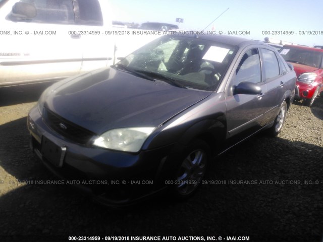 1FAFP38ZX7W194401 - 2007 FORD FOCUS ST GRAY photo 2