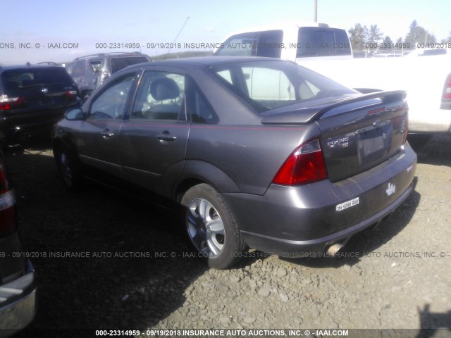 1FAFP38ZX7W194401 - 2007 FORD FOCUS ST GRAY photo 3