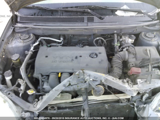 2T1KR32E25C418890 - 2005 TOYOTA COROLLA MATRIX XR GRAY photo 10