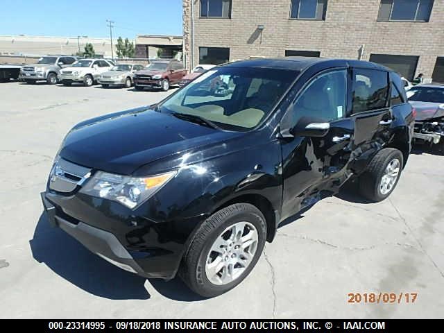 2HNYD28698H557387 - 2008 ACURA MDX TECHNOLOGY BLACK photo 2