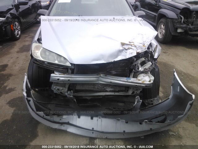 1HGES16324L017086 - 2004 HONDA CIVIC DX VP SILVER photo 6