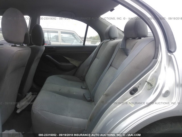 1HGES16324L017086 - 2004 HONDA CIVIC DX VP SILVER photo 8