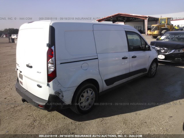 NM0LS7F7XF1201473 - 2015 FORD TRANSIT CONNECT XLT WHITE photo 4