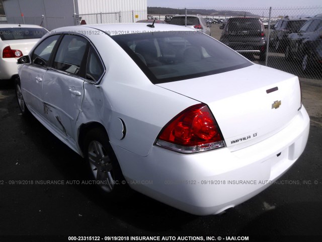 2G1WB5E37G1137965 - 2016 CHEVROLET IMPALA LIMITED LT WHITE photo 3