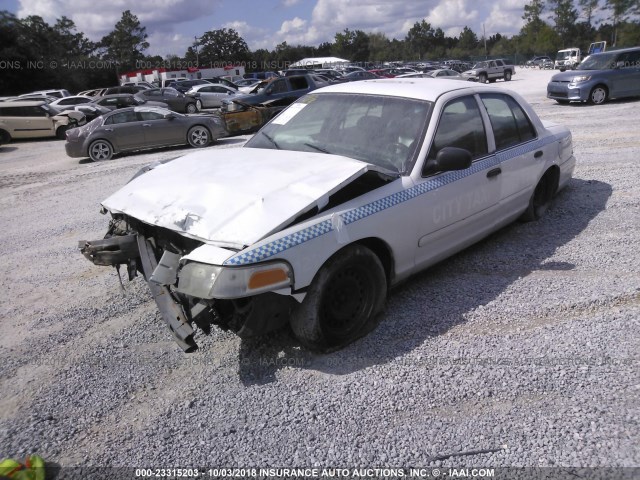 2FAFP71W51X202164 - 2001 FORD CROWN VICTORIA POLICE INTERCEPTOR WHITE photo 2