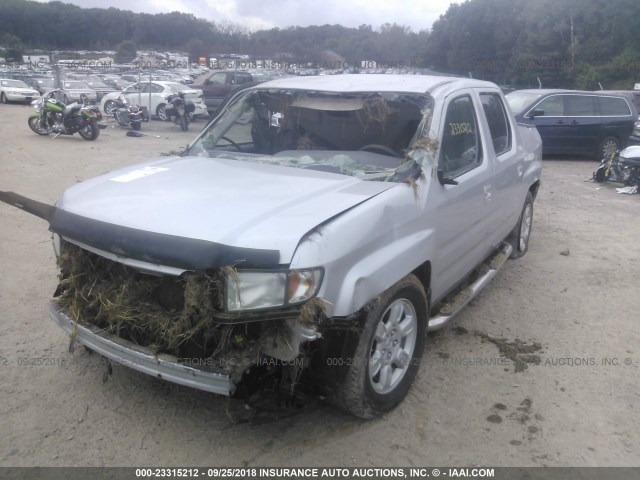 2HJYK16456H562781 - 2006 HONDA RIDGELINE RTS SILVER photo 2