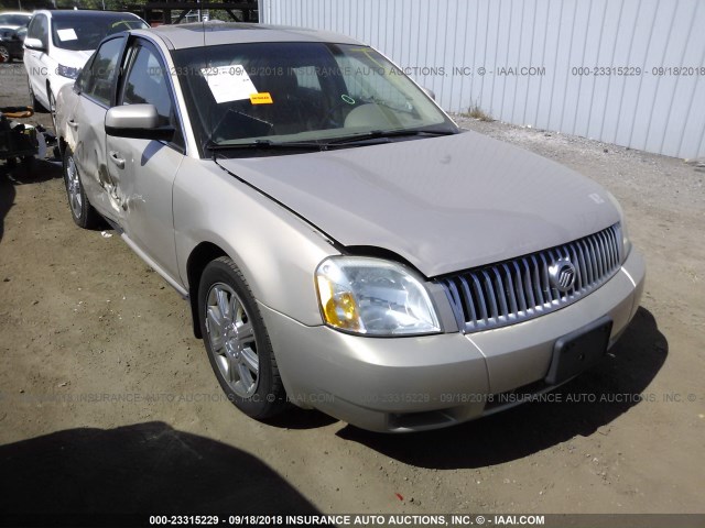 1MEHM43187G600414 - 2007 MERCURY MONTEGO PREMIER BEIGE photo 1