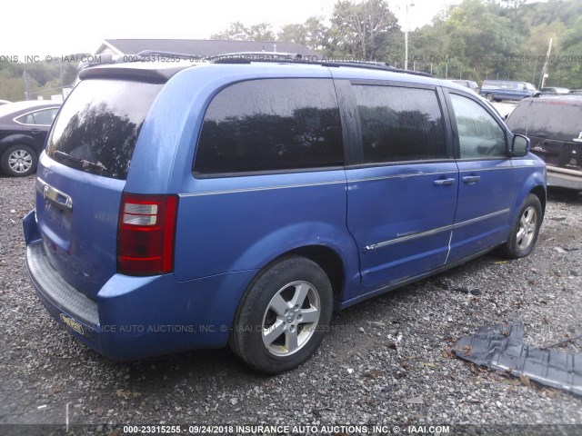 2D8HN54PX8R673468 - 2008 DODGE GRAND CARAVAN SXT BLUE photo 4