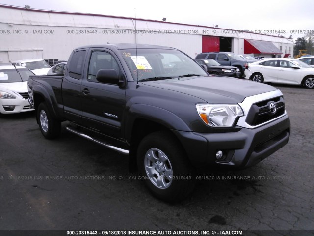 5TFTU4GN4EX056550 - 2014 TOYOTA TACOMA PRERUNNER ACCESS CAB GRAY photo 1