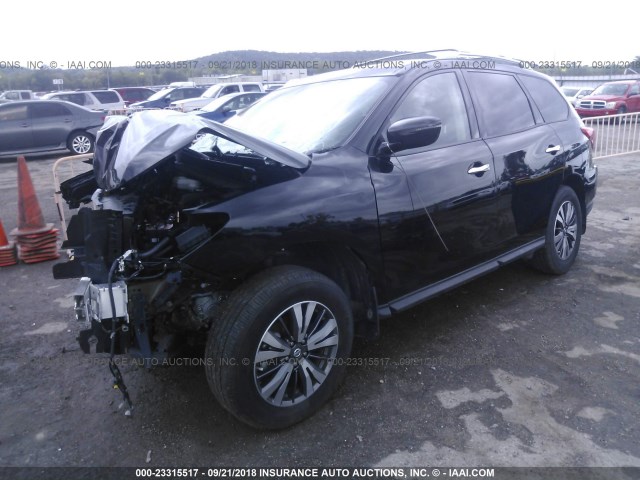 5N1DR2MM7HC676192 - 2017 NISSAN PATHFINDER S/SV/SL/PLATINUM BLACK photo 2