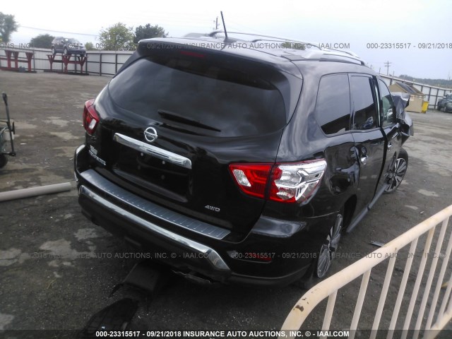 5N1DR2MM7HC676192 - 2017 NISSAN PATHFINDER S/SV/SL/PLATINUM BLACK photo 4