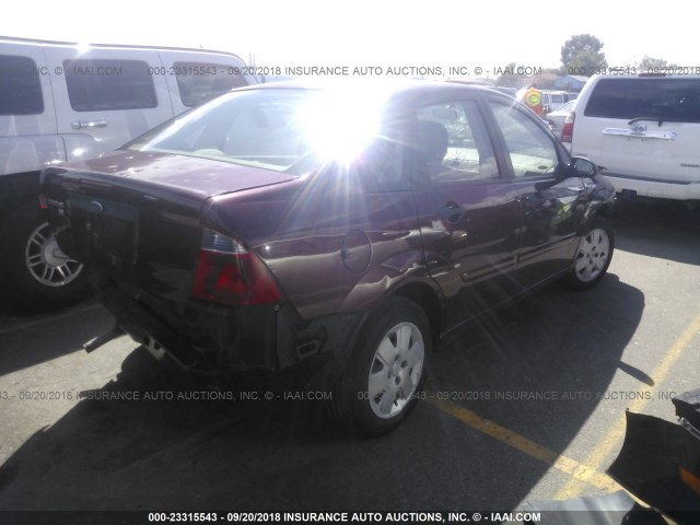 1FAFP34N87W181326 - 2007 FORD FOCUS ZX4/S/SE/SES 栗色 照片 4