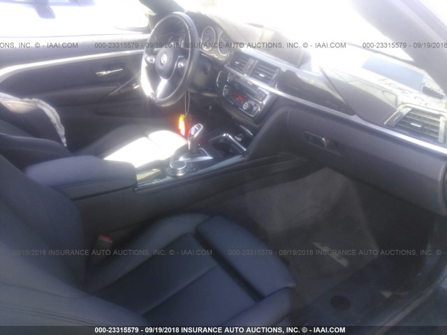 WBA3N7C54FK223022 - 2015 BMW 428 I GRAY photo 5