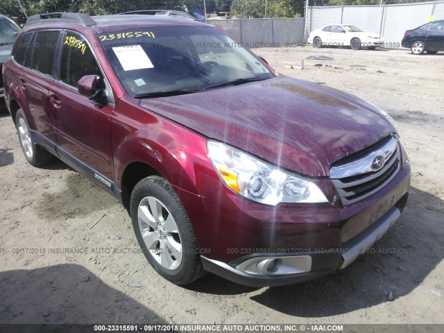 4S4BRCKC5C3213970 - 2012 SUBARU OUTBACK 2.5I LIMITED RED photo 1