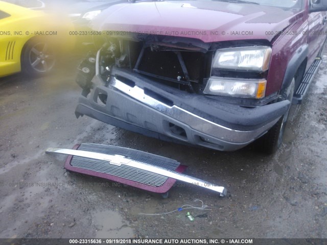 3GNEC12Z65G262128 - 2005 CHEVROLET AVALANCHE C1500 MAROON photo 6