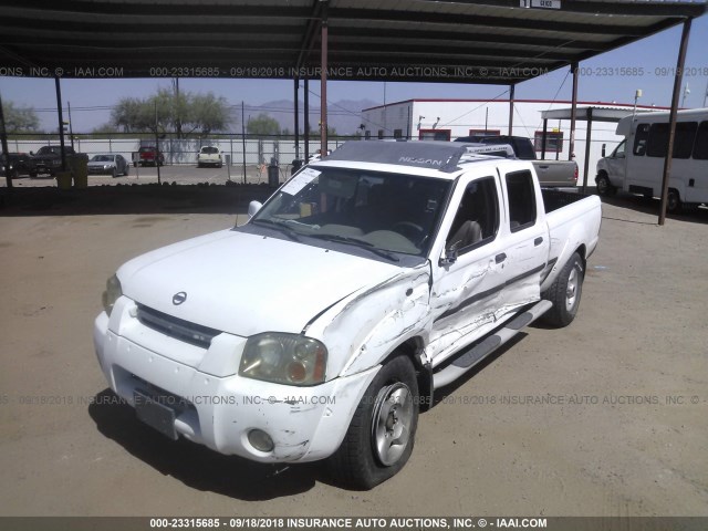 1N6ED29XX2C318826 - 2002 NISSAN FRONTIER CREW CAB XE/CREW CAB SE WHITE photo 2