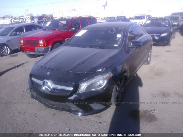 WDDSJ4EB6EN156020 - 2014 MERCEDES-BENZ CLA BLACK photo 2