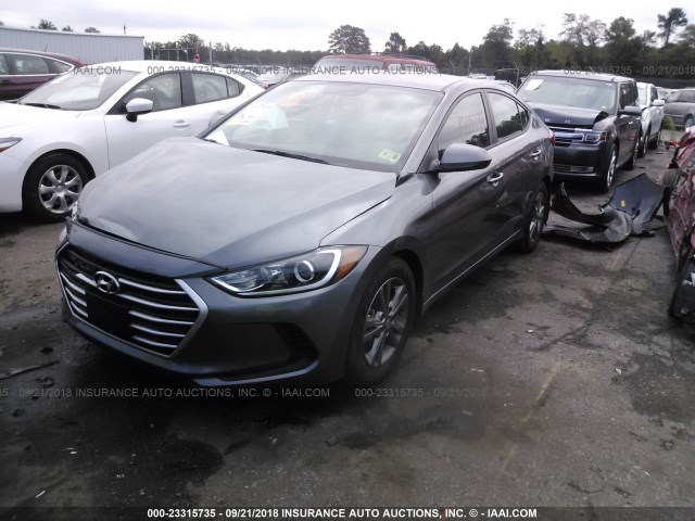 5NPD84LF9JH343895 - 2018 HYUNDAI ELANTRA SEL/VALUE/LIMITED GRAY photo 2