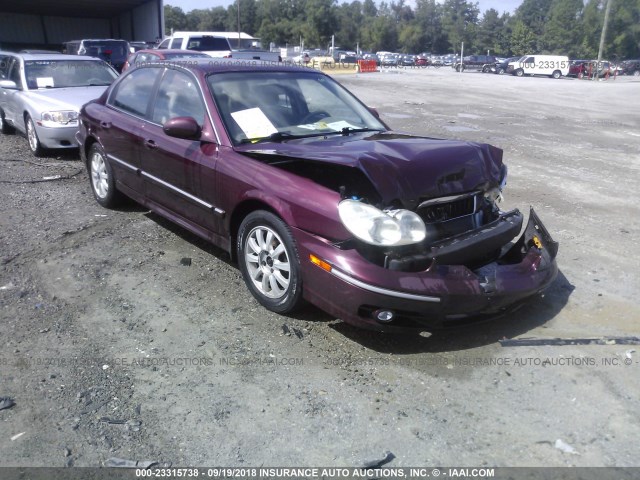 KMHWF35H45A121295 - 2005 HYUNDAI SONATA GLS/LX MAROON photo 1