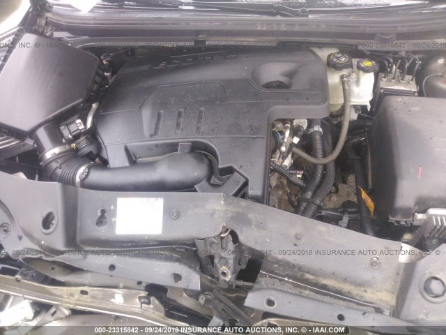 1G1ZC5E1XBF213608 - 2011 CHEVROLET MALIBU 1LT GRAY photo 10