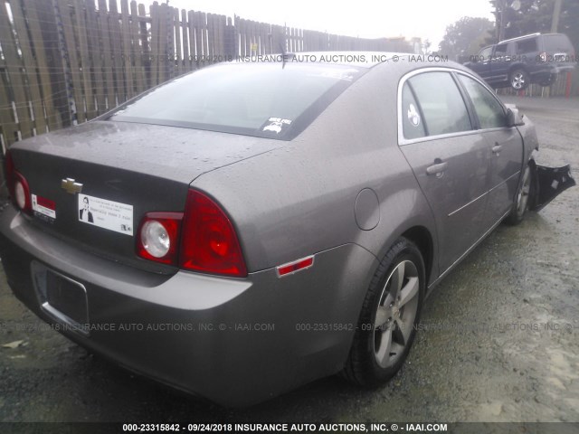 1G1ZC5E1XBF213608 - 2011 CHEVROLET MALIBU 1LT GRAY photo 4