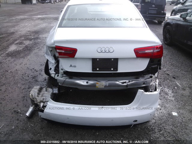 WAUGFAFC7EN123726 - 2014 AUDI A6 PREMIUM PLUS WHITE photo 6