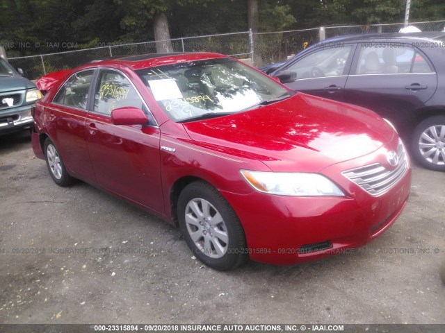 4T1BB46K07U030598 - 2007 TOYOTA CAMRY NEW GENERAT HYBRID RED photo 1